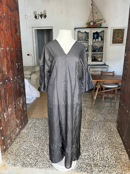 Tanja – black  Organic Silk Dress