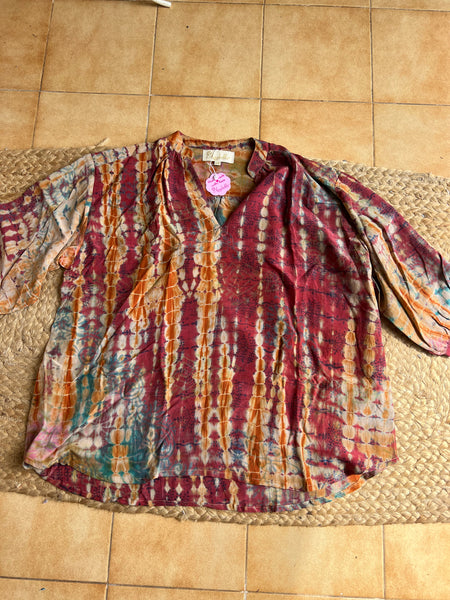 Lisa blouse silk -  AUROBELLE  IBIZA