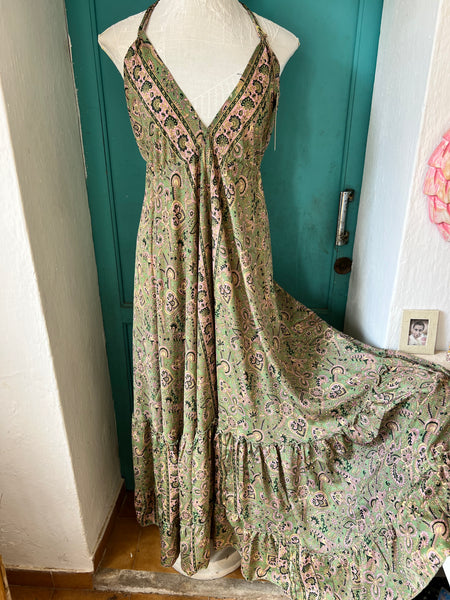 Flamenco  frill dress greenDream