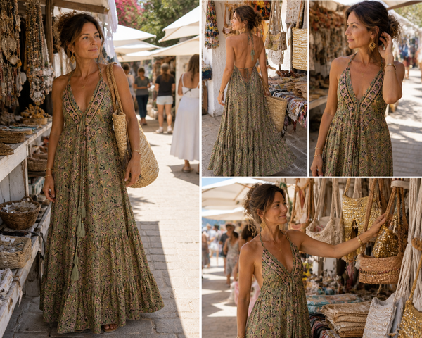 Flamenco  frill dress greenDream