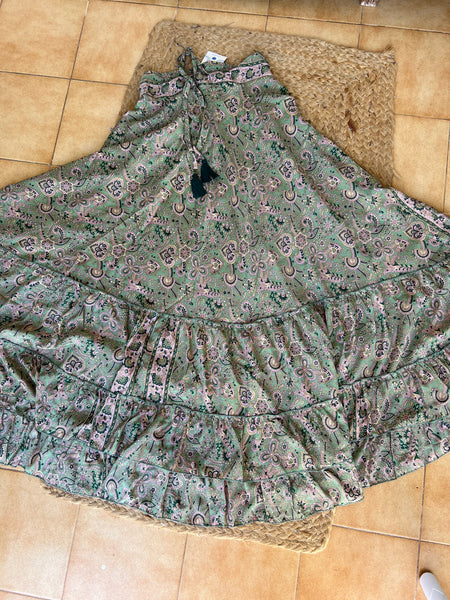Flamenco 💃 skirt light green and Rosa