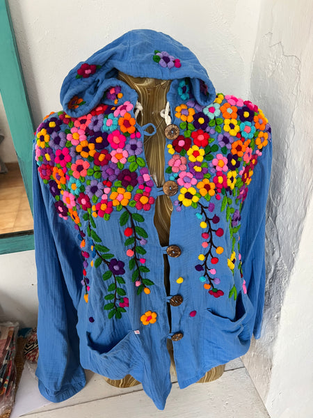 Chiang Mai boho hoodie jacket summer 26 -  AUROBELLE  IBIZA
