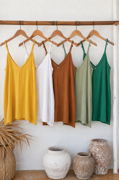 Adi top in soft  organic cotton organic  many colors -  AUROBELLE  IBIZA