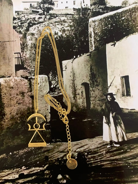 Tanit  -Goddess of Ibiza Necklace