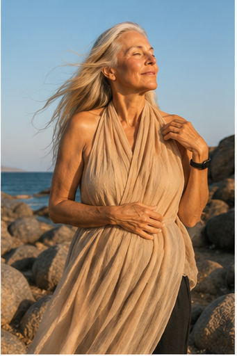 Sahara beige Cashmere Shawl