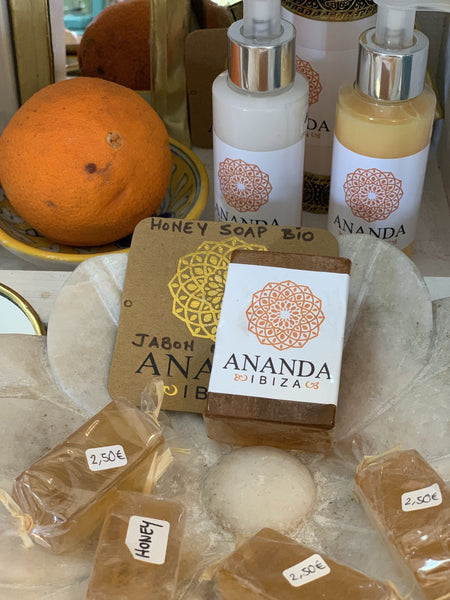Ananda bio Argan oil soap with natural orange flavour -  AUROBELLE  IBIZA