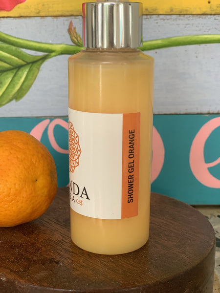 Ananda Orange shower gel travel size -  AUROBELLE  IBIZA