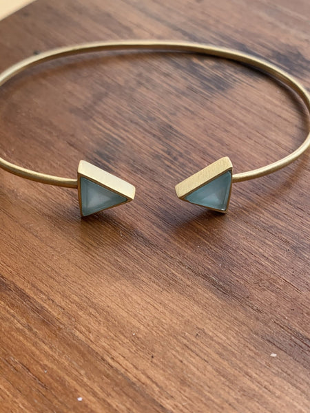 Aquamarin gemstone designer bracelet -  AUROBELLE  IBIZA