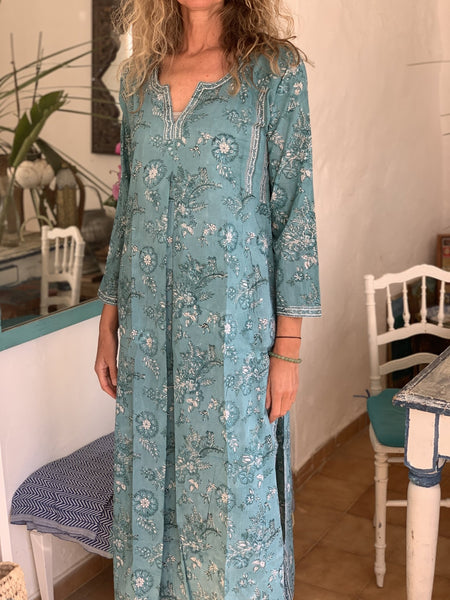 Bali kaftan Jodhpur turquoise -  AUROBELLE  IBIZA