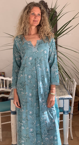 Bali kaftan Jodhpur turquoise -  AUROBELLE  IBIZA