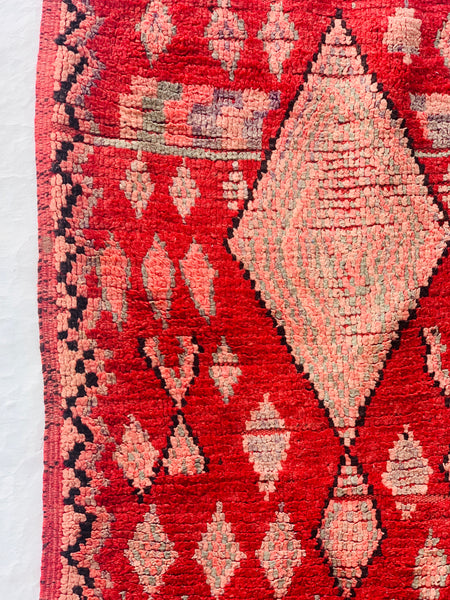 Red Precious gorgeous vintage Morroco carpet