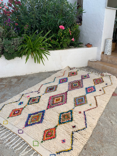 Unique masterpiece of an vintage Morroco carpet