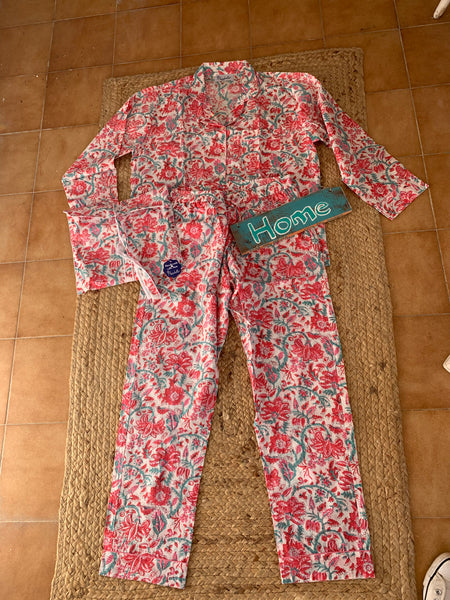 Pyjama  cozy lounge wear made with hand block print cotton