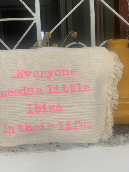 Everyone needs a bit of Ibiza in their life ! Cosmetic bag