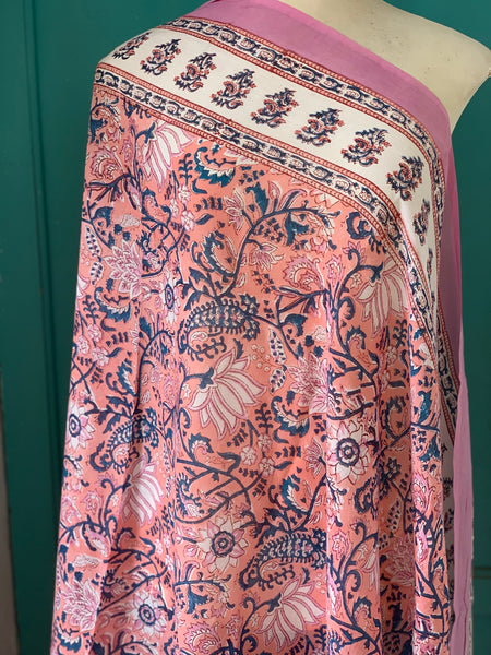Sarong  rose new collection amazing hand block printed cotton Pareos