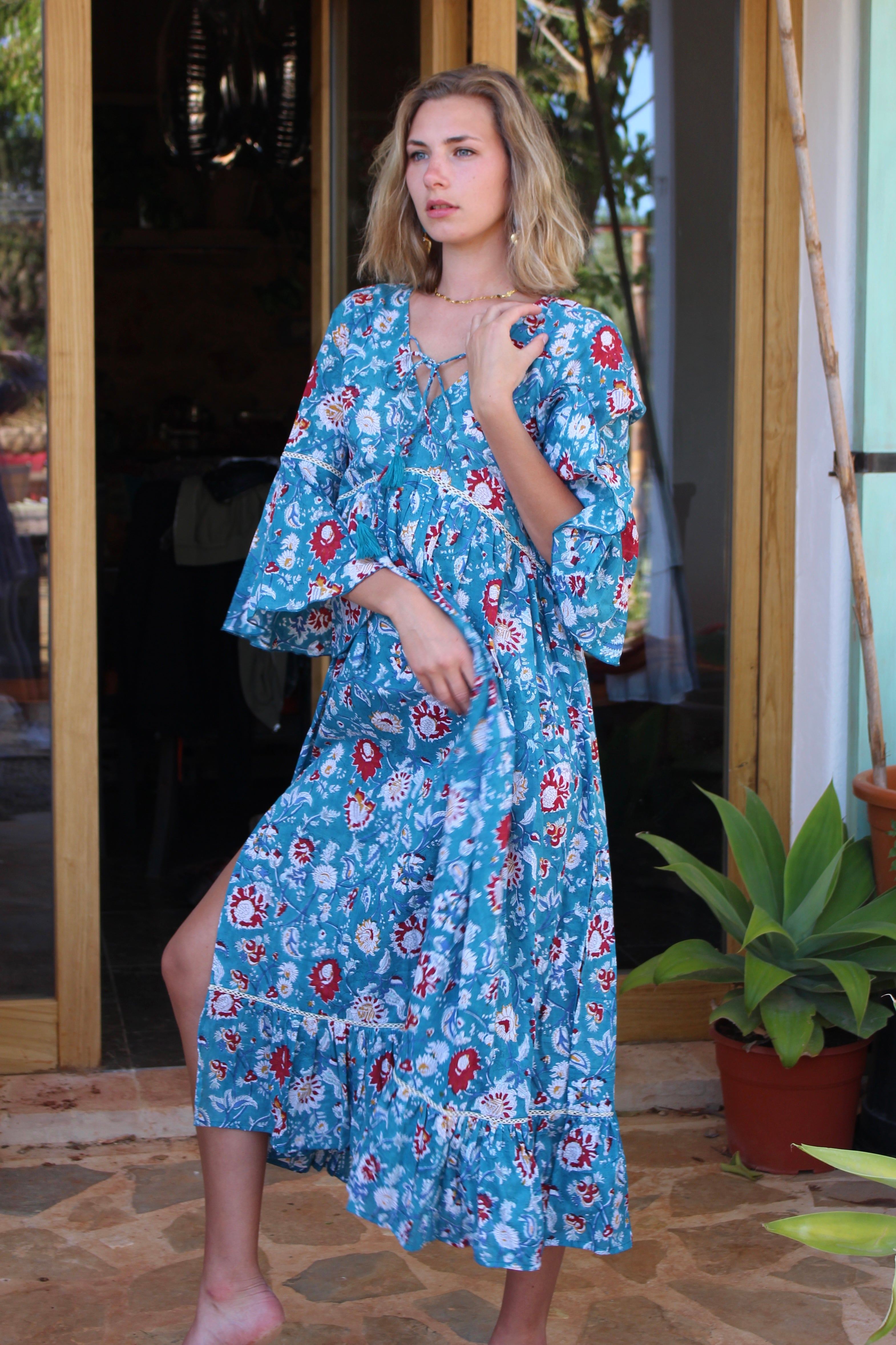 Beautiful Maxi Boho Dress, top Byron bay