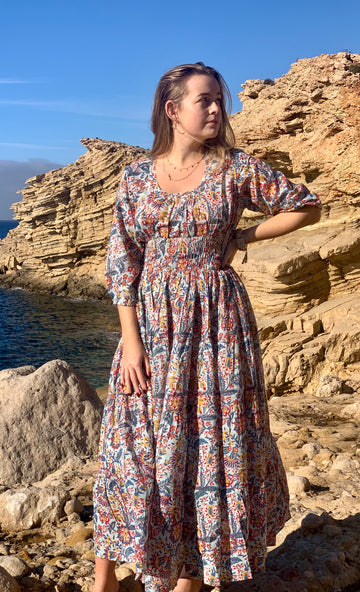 Elastic dress Dolce vita light blue – AUROBELLE IBIZA