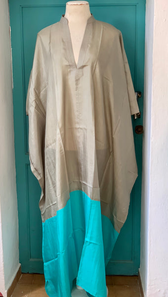 Exclusive luxury Silk kaftan - plus-size