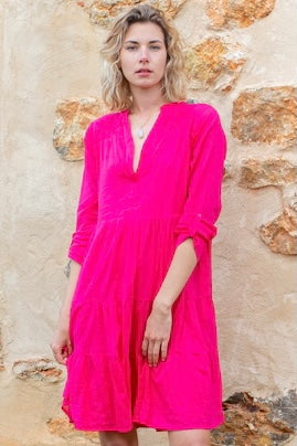 Tulsi dress  short in finest muslin cotton