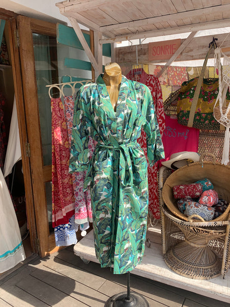 Beautiful kimono in happy organic cotton prints