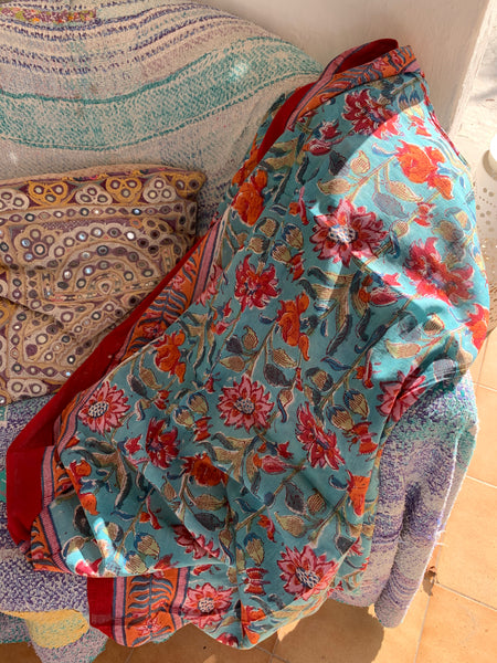 Sarong  - Pareo  - block print cotton shawl  new collection