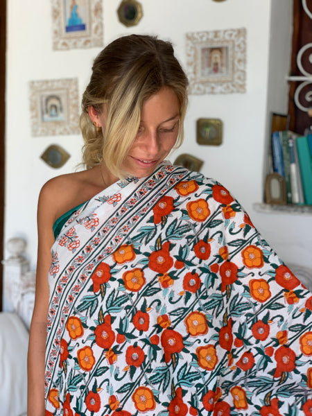 Sarong - Pareo cotton shawl and beach wrap - new collection