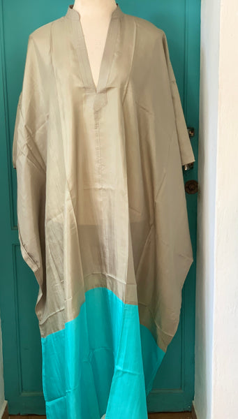 Exclusive luxury Silk kaftan - plus-size