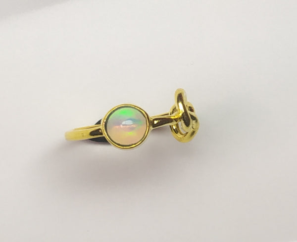 Opal knot stone Ananda Ibiza designer boho ring