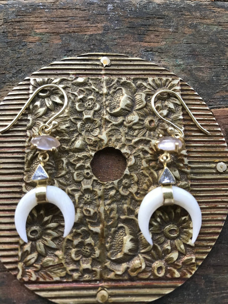 Jaipur gem earrings - AUROBELLE IBIZA