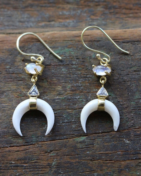 Jaipur  gem earrings -  AUROBELLE  IBIZA