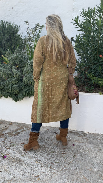 Kantha vintage boho coat - AUROBELLE IBIZA