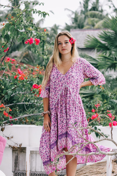 Mama Bali beautiful dress pinky - AUROBELLE IBIZA