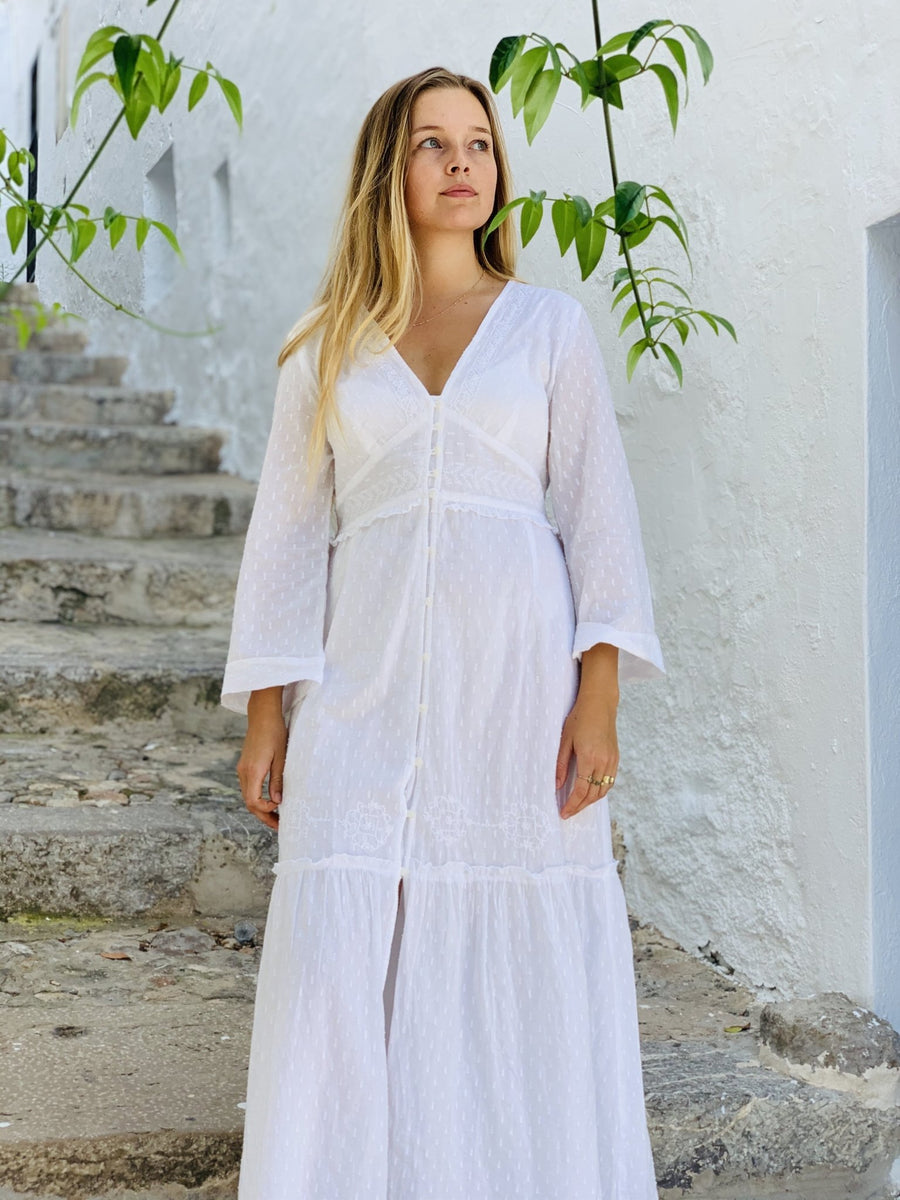 Mauritius dress in finest muslin cotton on earth – AUROBELLE IBIZA
