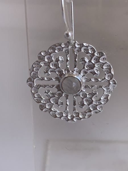 Moon stone gemstone designer earrings -  AUROBELLE  IBIZA