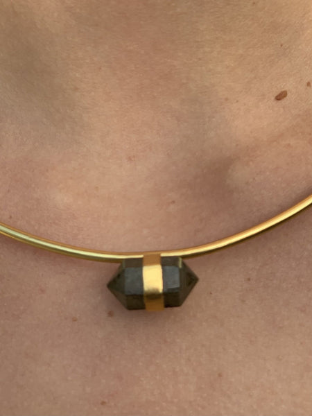 Necklace with Laborite gem stone - AUROBELLE IBIZA