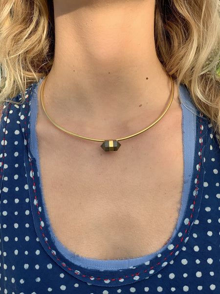 Necklace with Laborite gem stone - AUROBELLE IBIZA