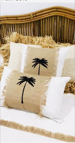 Palm tree 🌴 Ibiza style cushion cover - AUROBELLE IBIZA
