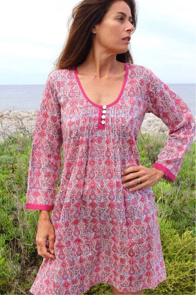 Saint remy boho blouse dress -  AUROBELLE  IBIZA