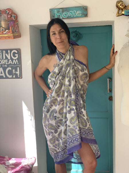 Sarong and pareó beach life must have and most loved -  AUROBELLE  IBIZA