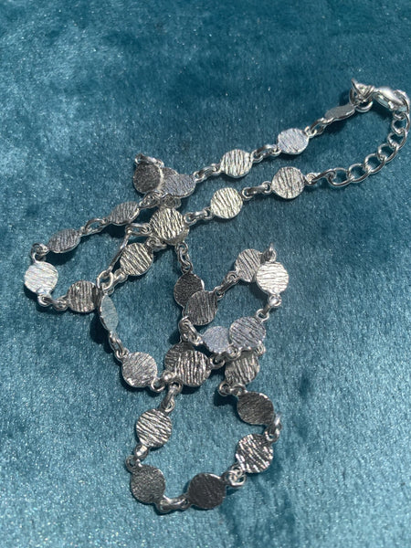 Silver gemstone designer necklace -  AUROBELLE  IBIZA
