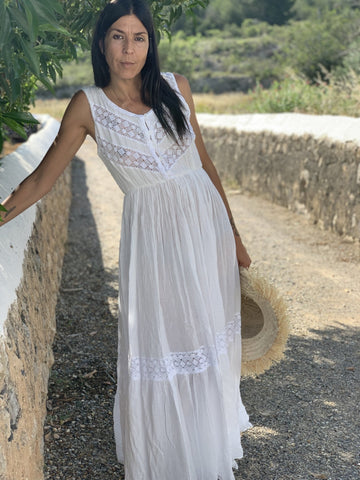 ibiza boho dresses Ibiza Boho Hippie Summer Maxi Flower Dress Made With Hand Block